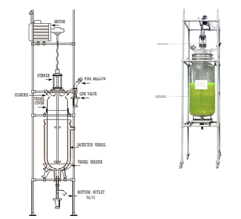 JACKETED GLASS REACTOR