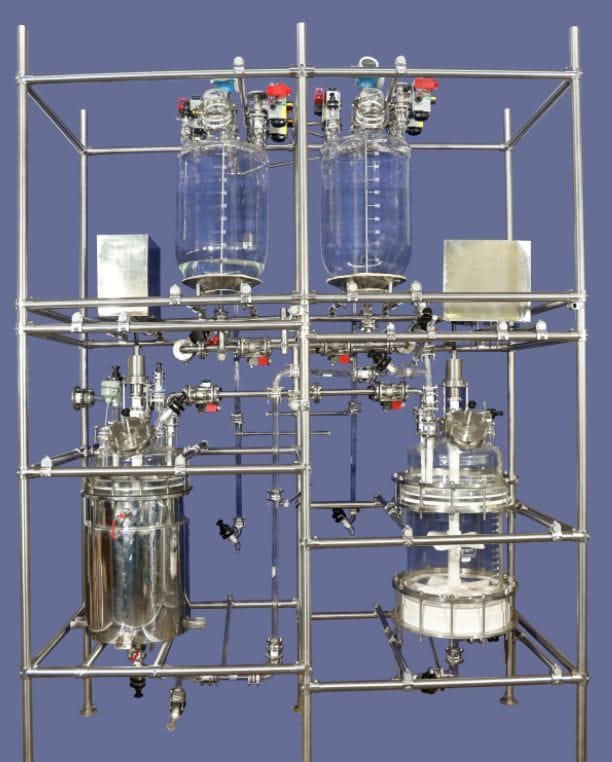 High-Performance Agitated Glass Nutsche Filter with Borosilicate Glass Vessel & PTFE-Lined Agitator – Ideal for Pharmaceutical & Chemical Applications